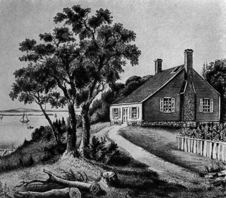 Так примерно аыглядел дом, в котором родился Джордж Вашингтон. Сгорел в 1779 году и был восстановлен в 1931 году по скудным документам