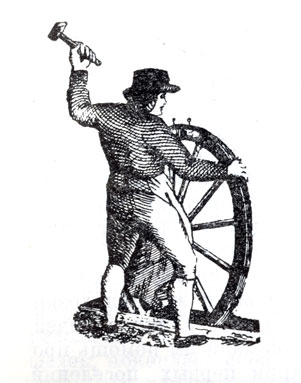 Американский рабочий-механик. Фрагмент гравюры начала XIX в.