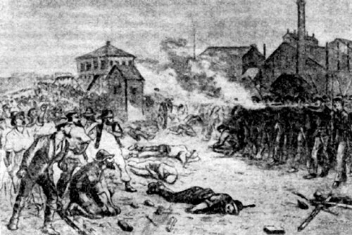 Расстрел рабочих у виадука на Холстед Стрит (Чикаго, 1877)
